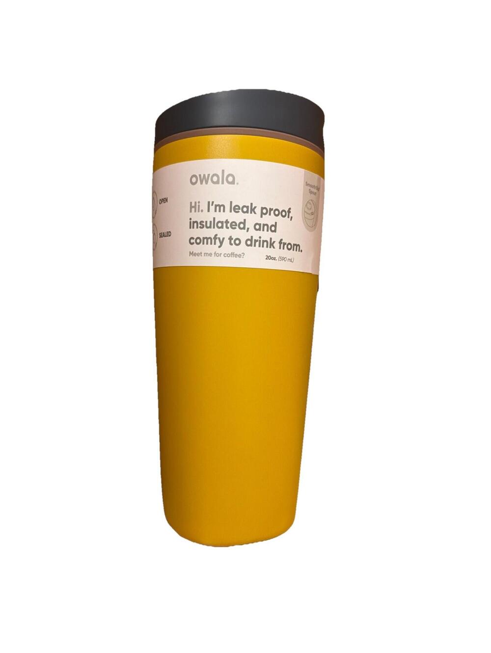 Owala Golden Quest FreeSip Stainless Steel Water Bottle 20 oz NWT
